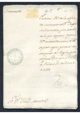 Oficio de Antonio Valdés a Francisco de Saavedra, para que se informe sobre la aptitud de José de Manterola para ejercer cierto empleo