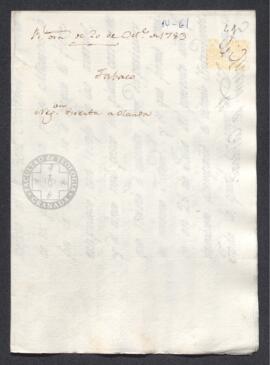 Real Orden de José de Gálvez al intendente de Caracas, Francisco de Saavedra, sobre el comercio directo de tabaco con Holanda