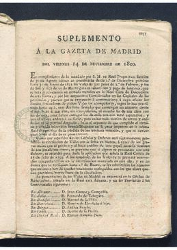Suplemento a la Gaceta de Madrid