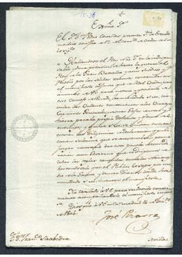 Oficio de José Pizarro a Francisco de Saavedra, en el que justifica la no declaración solemne de guerra a Gran Bretaña, sino la publicación de un manifiesto en la Gaceta y demás diarios