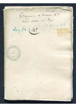 Apuntes de Francisco de Saavedra en los que se detalla la lámina de S.M. que se han grabado, los artesanos que han realizado los trabajos, los parajes y el costo