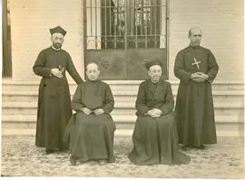 Los Padres Carvajal; Grund y Julian de Madariaga y el Hermano Cipriano Martín.
