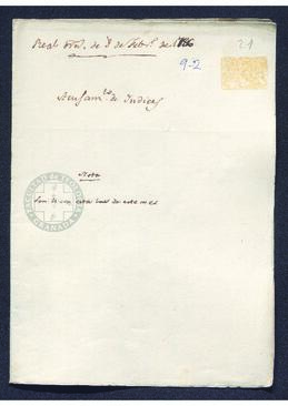 Real Orden de José de Gálvez al intendente de Caracas, Francisco Saavedra, acusado de indices