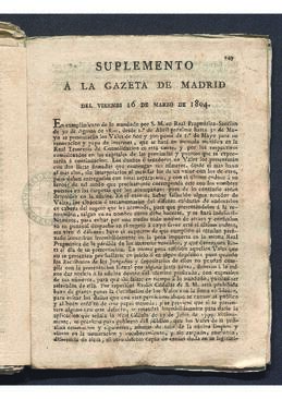 Suplemento a la Gaceta de Madrid