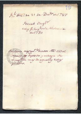 Real Orden de Antonio Porlier al intendente de Caracas, Francisco Saavedra, en la que se dispone la separación de las Secretarías de Estado e Indias