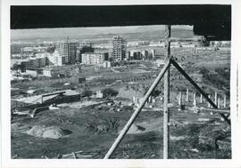 Obras del edificio de aulas.