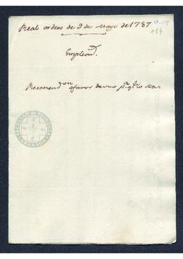 Real Orden de José de Gálvez al intendente de Caracas, Francisco Saavedra, sobre el embarque de tabaco venezolano a Holanda vía Curaçao
