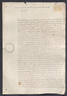 Discurso sobre la necesidad de que el conde de Monterrey encabece un ejército para la conquista definitiva de Chile