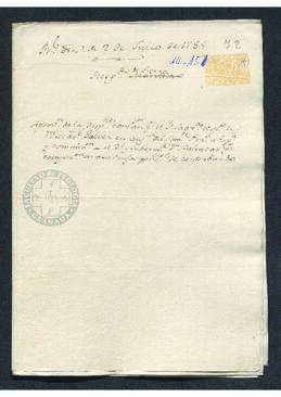 Real Orden de José de Gálvez al intendente de Caracas, Francisco de Saavedra, informando de la llegada de José Pizarro a España y aprobando la suspensión del empleo de comandante del resguardo de tierra
