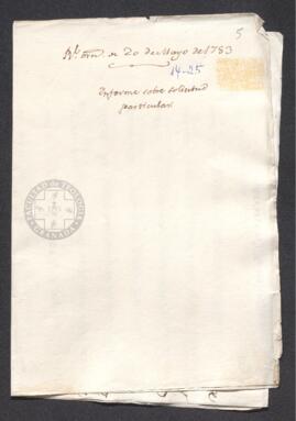 Real Orden de José de Gálvez al intendente de Caracas, Francisco de Saavedra, concediendo una pensión de viudedad