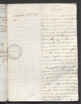 Carta particular de Juan Álvarez Posadilla a Francisco de Saavedra, sobre asuntos relativos a la Caja de Amortización