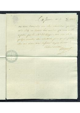 Oficio del conde de la Rohde a Francisco de Saavedra sobre la recepción de una carta del Rey de Prusia para S.M. Católica