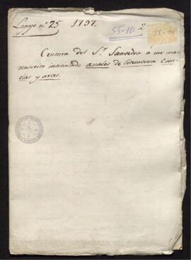 Censura de Francisco de Saavedra a la obra periódica titulada: "Apuntes de Literatura, ciencia y artes, sacados de los mejores escritos que se publican en Europa en diversos idiomas". Madrid, 19 de julio de 1797