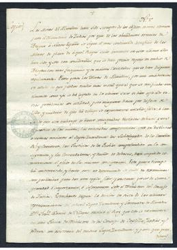 Informe de Julián de Arriaga al marqués de Campo Villar, en el que manifiesta la necesidades que tienen las minas de Almadén de madera para surtir de azogue a Nueva España