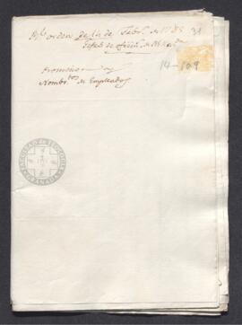 Real Orden de José de Gálvez al intendente de Caracas, Francisco de Saavedra, aprobando los nombramientos de: Antonio Mallo como tesorero general de ejército y Real Hacienda de la provincia de Caracas; José de Oraa como administrador general de rentas reales de la provincia de Caracas; y de Antonio de Eyaralar como tesorero administrador de La Guaira
